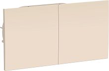 Розетка с заземлением Systeme Electric AtlasDesign 1-м. 2 мод. сдвижная крышка бежевый картинка